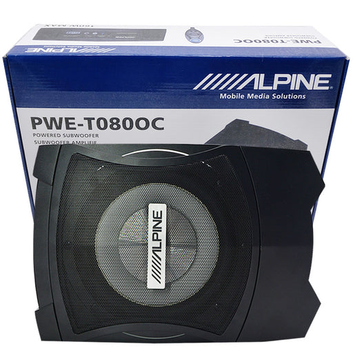 ALPINE PWE-T080OC ACTIVE SUBWOOFER UNDERSEAT SUBWOOFER （Built in Amplifer