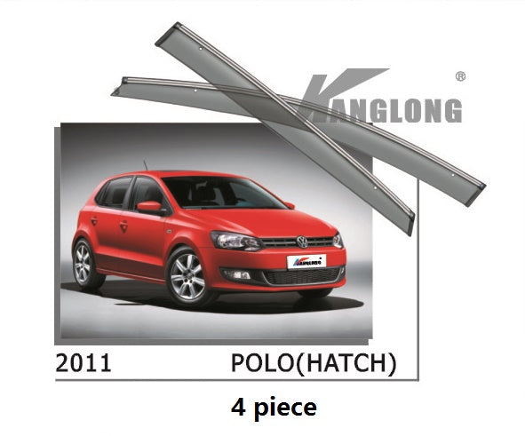 Door Visor / Weather Shield / Monsoon Guard For  VW  POLO 2009+ MK5  (4 PIECE)