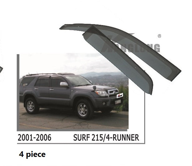 Door Visor / Weather Shield / Monsoon Guard For  FOR TOYOTA SURF  2001 - 2006