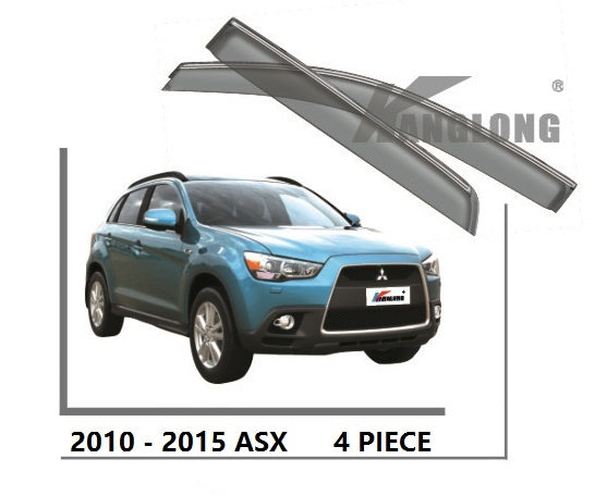 Door Visor / Weather Shield / Monsoon Guard For  MITSUBISHI ASX 2010 - 2016