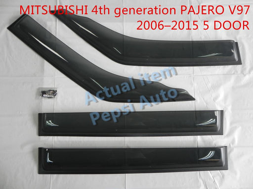 DOOR VISOR FOR MITSUBISHI 5 DOOR  PAJERO  2006–2015 (4 PIECE)