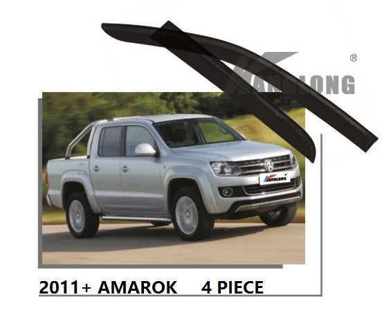 Door Visor / Weather Shield / Monsoon Guard For  VW AMAROK 2011+ (4 PIECE)