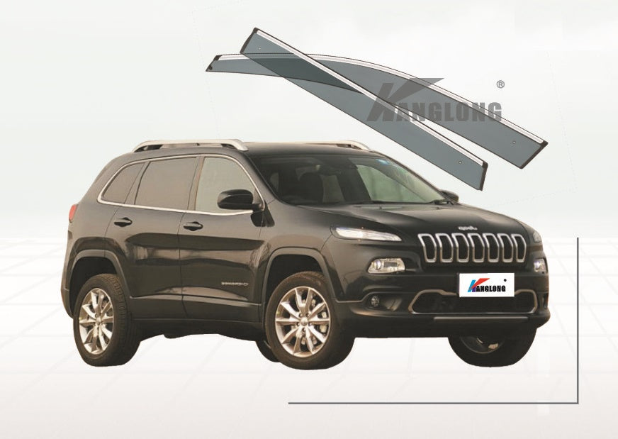 Door Visor / Monsoon Guard For   Jeep Cherokee 2014+