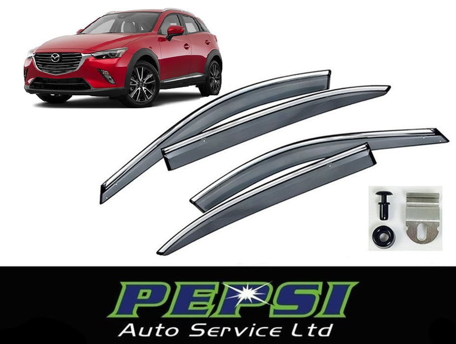 Door Visor / Weather Shield / Monsoon Guard for MAZDA CX-3 CX 3 2015+ (4 piece)