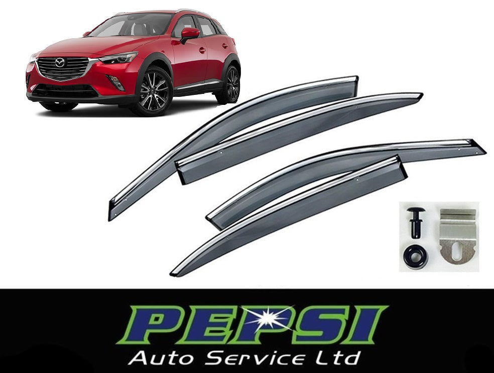 Door Visor / Weather Shield / Monsoon Guard for MAZDA CX-3 CX 3 2015+ (4 piece)
