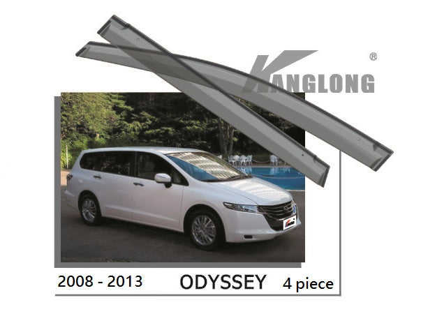 Door Visor / Weather Shield / Monsoon Guard For HONDA ODYSSEY 08--13 (4 PIECE)