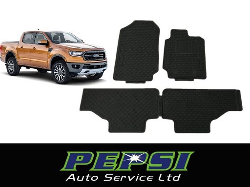 All Weather Rubber Latex Floor Mat Mats for FORD RANGER 2012 - CURRENT PX1 PX2