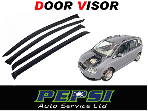 Door Visor / Weather Shield / Monsoon Guard For  VW TOURAN  2003–2010  (4 PIECE)
