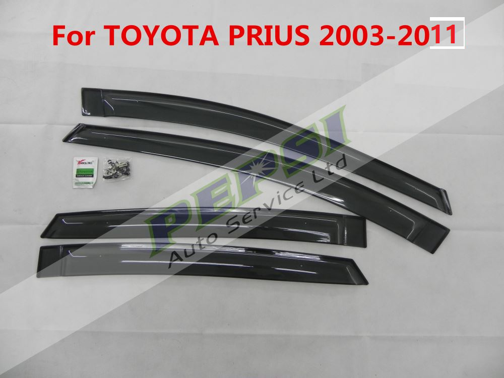 Door Visor / Weather Shield / Monsoon Guard for TOYOTA PRIUS 2003–2009 (4 PIECE)