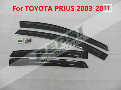 Door Visor / Weather Shield / Monsoon Guard for TOYOTA PRIUS 2003–2009 (4 PIECE)