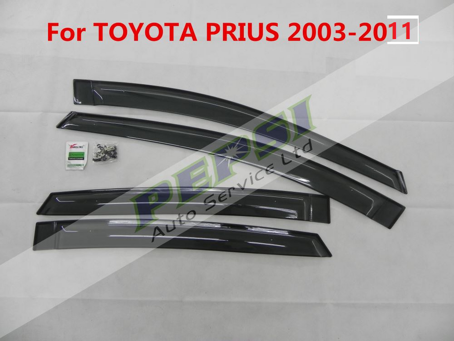 Door Visor / Weather Shield / Monsoon Guard for TOYOTA PRIUS 2003–2009 (4 PIECE)