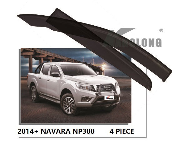 Door Visor / Weather Shield / Monsoon Guard For NISSAN NAVARA NP300 2014+