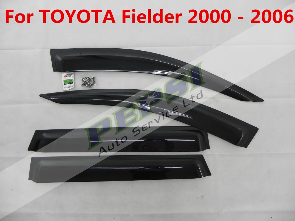 Door Visor / Weather Shield / Monsoon Guard for TOYOTA Fielder 2000  -  2006