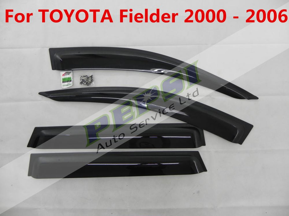 Door Visor / Weather Shield / Monsoon Guard for TOYOTA Fielder 2000  -  2006