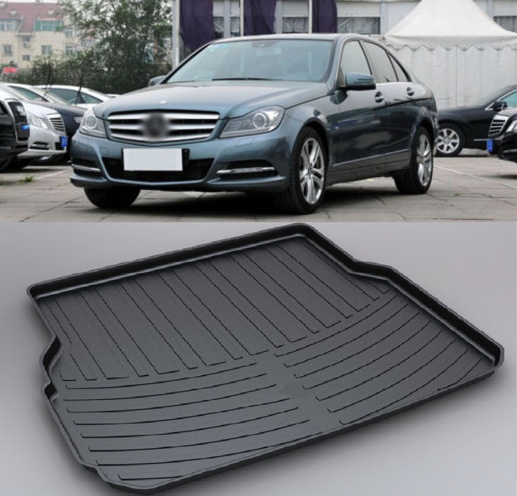 3D Boot Liner / Cargo Mat / Trunk liner Tray for BENZ C CLASS W204 2008 - 2014