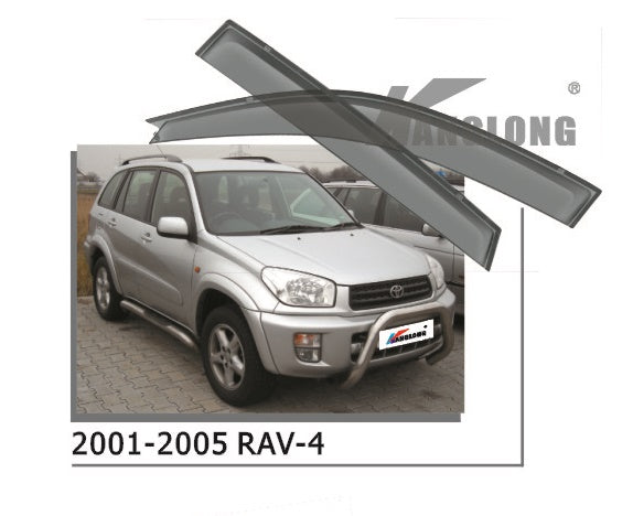 Door Visor / Weather Shield / Monsoon Guard For TOYOTA RAV4 2001-2005 (4 PIECE)