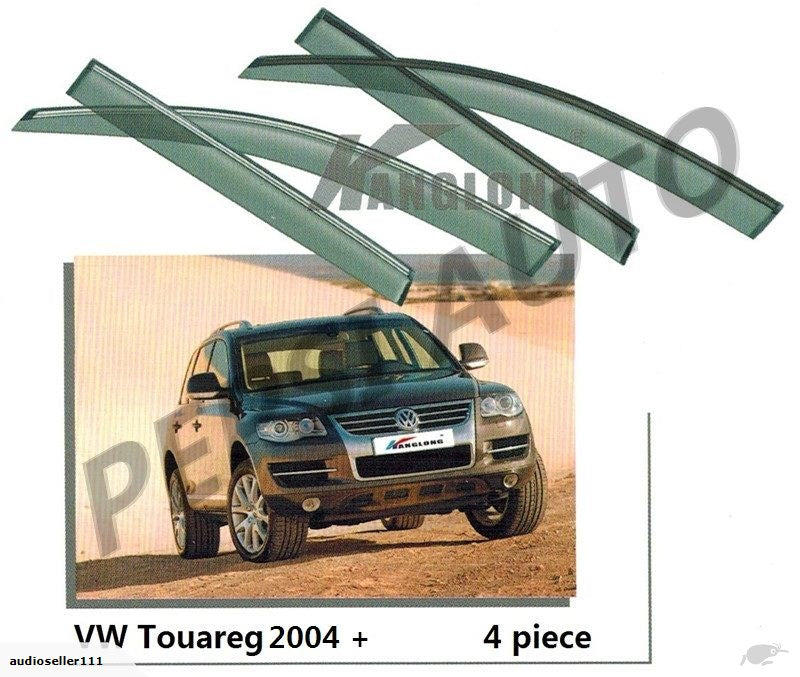 Door Visor / Weather Shield / Monsoon Guard For  VW TOUAREG 2004 -  2011