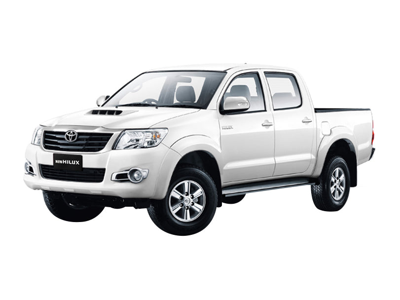All Weather Rubber Latex Floor Mat Mats for TOYOTA HILUX DOUBLE CAB 2005 - 2014