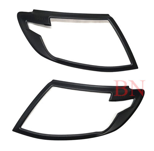 Black Headlight & Tail Light Cover + Free Handle Cover FOR Ford Ranger 12- 15