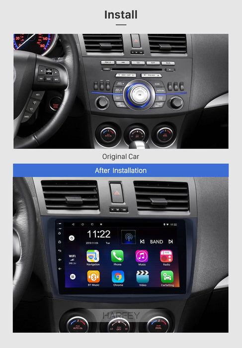 PHILIPS - Mazda 3 AXELA 09-12 OEM 9 Inch  GPS NAV ANDROID STEREO - BLUETOOTH - Camera in