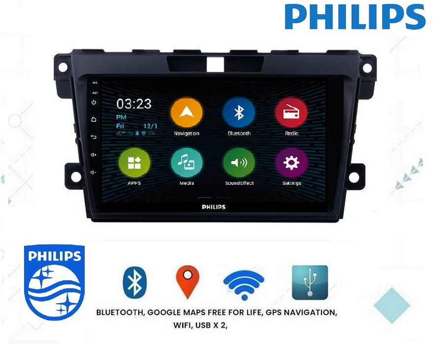 Philips - Mazda CX-7  OEM 9 Inch  GPS NAV ANDROID STEREO - BLUETOOTH - Camera in