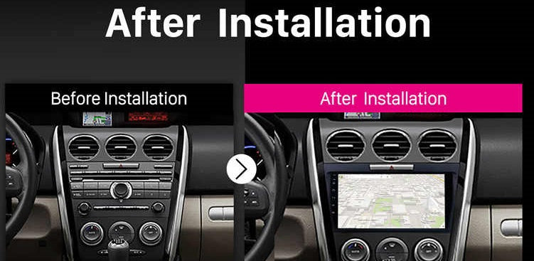 Philips - Mazda CX-7  OEM 9 Inch  GPS NAV ANDROID STEREO - BLUETOOTH - Camera in