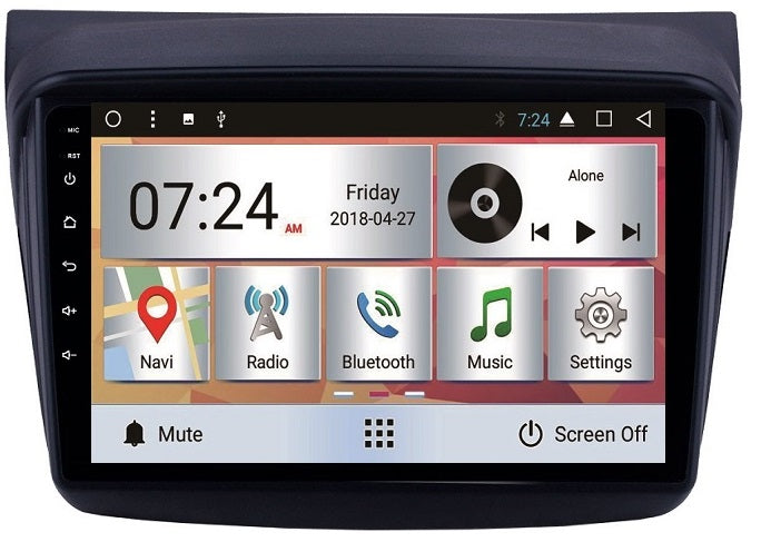 Mitsubishi  TRITON 2015-2018 OEM LARGE SCREEN GPS NAV ANDROID STEREO - BLUETOOTH