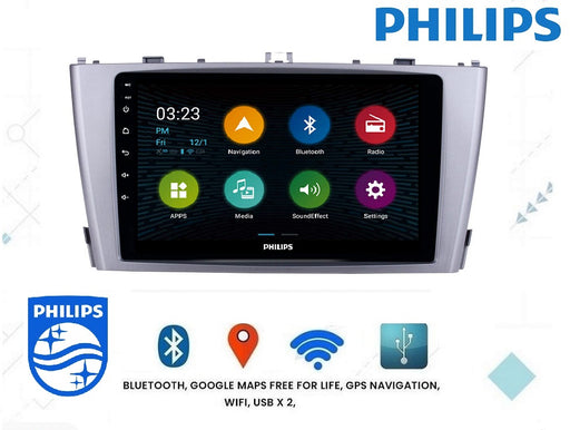 PHILIPS - Suit for  TOYOTA AVASIS 09 - 13  OEM 9 Inch  GPS NAV ANDROID STEREO  BLUETOOTH - Camera in