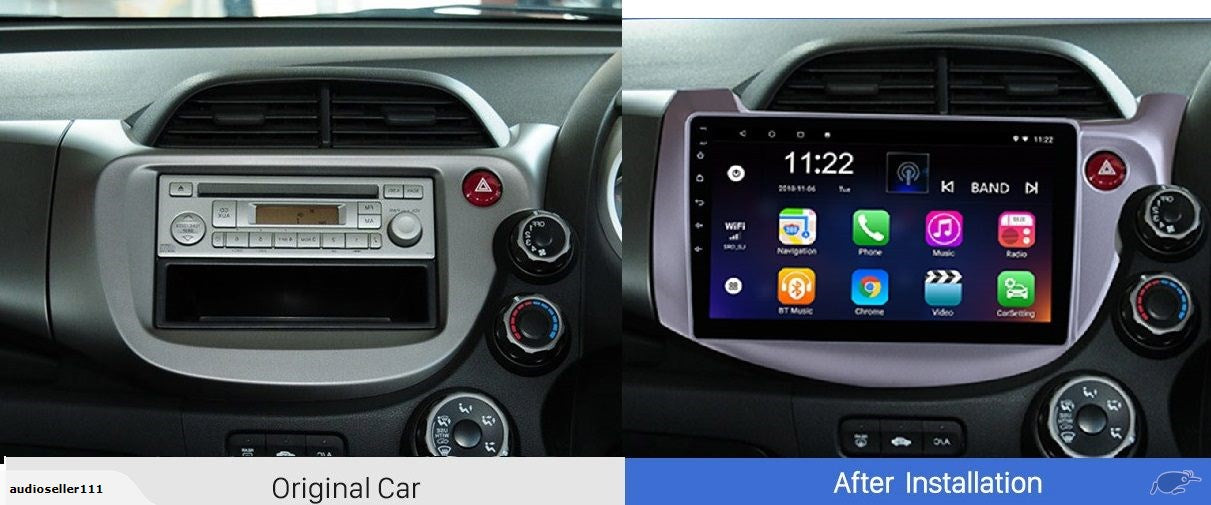 HONDA FIT JAZZ 2007-2013 OEM LARGE SCREEN GPS NAV ANDROID STEREO - BLUETOOTH