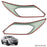 HEADLIGHT HEAD LIGHT TRIM COVER FOR HOLDEN COLORADO 2016+