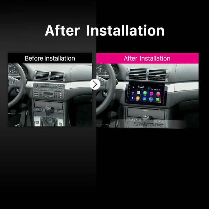 PHILIPS 1998-2006 BMW 3 Series E46 OEM 9 Inch  GPS NAV ANDROID STEREO - BLUETOOTH - Camera in