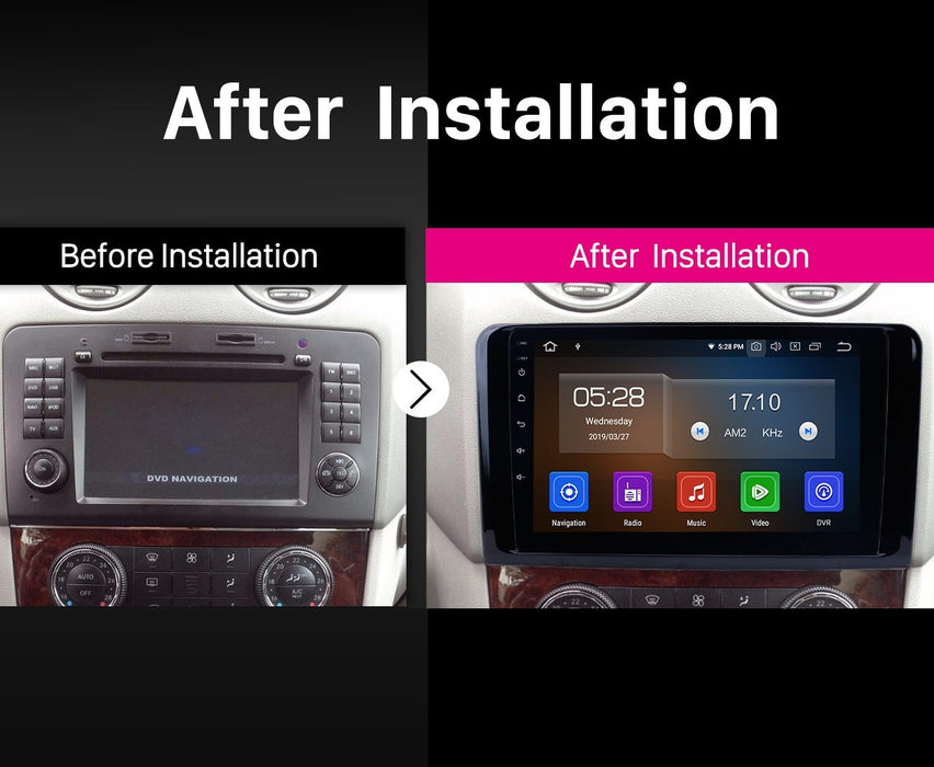 PHILIPS 2005-2012 Mercedes Benz ML Class W164 OEM 9 Inch  GPS NAV ANDROID STEREO - BLUETOOTH - Camera in