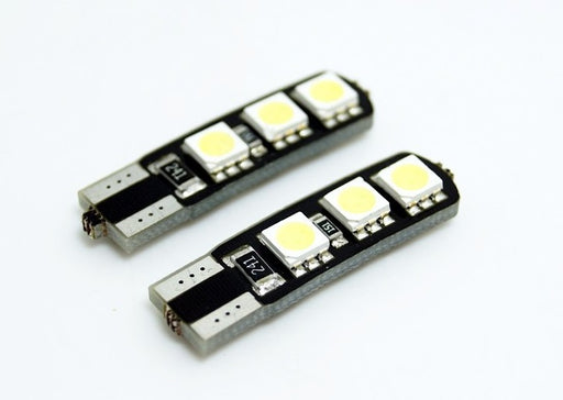 2pcs T10 6 led canbus  Wedge LED - SUPER COOL White