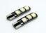 2pcs T10 6 led canbus  Wedge LED - SUPER COOL White